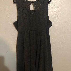 Maurices Black Lace Knee-Length Dress